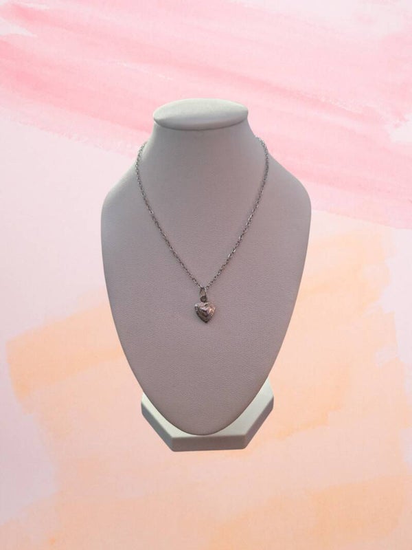 COLLIER COEUR ARGENT