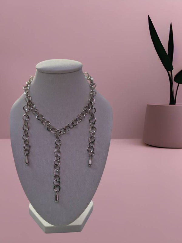COLLIER PENDENT GOUTE D'EAU ARGENT