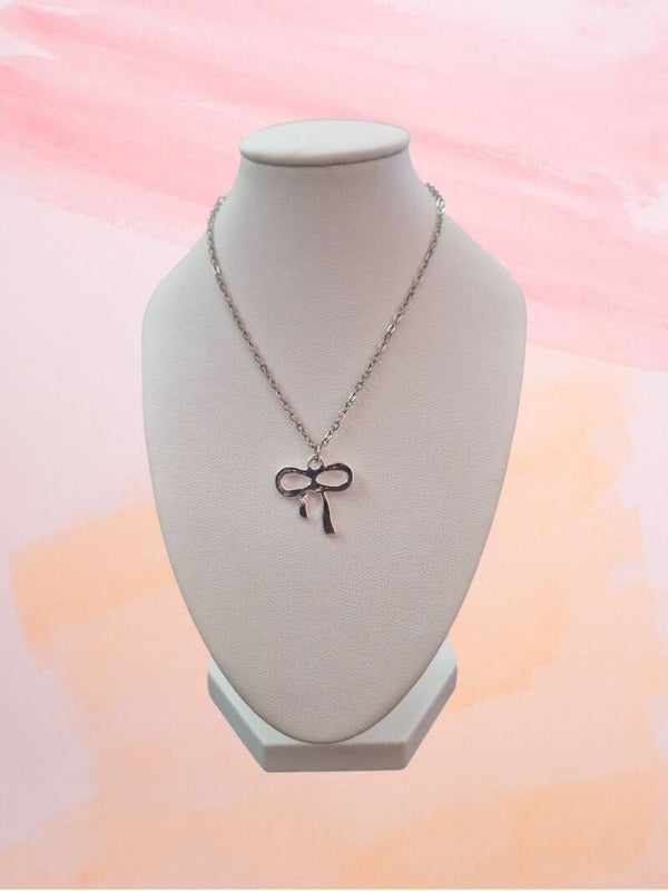 COLLIER NOEUD ARGENT