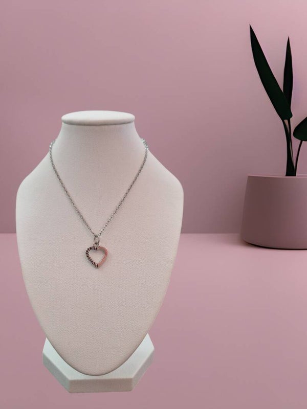 COLLIER COEUR ARGENT