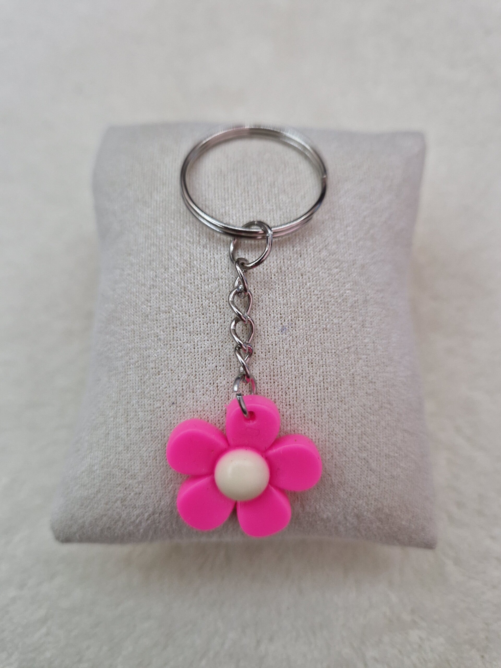 PORTE-CLE ROSE FONCE