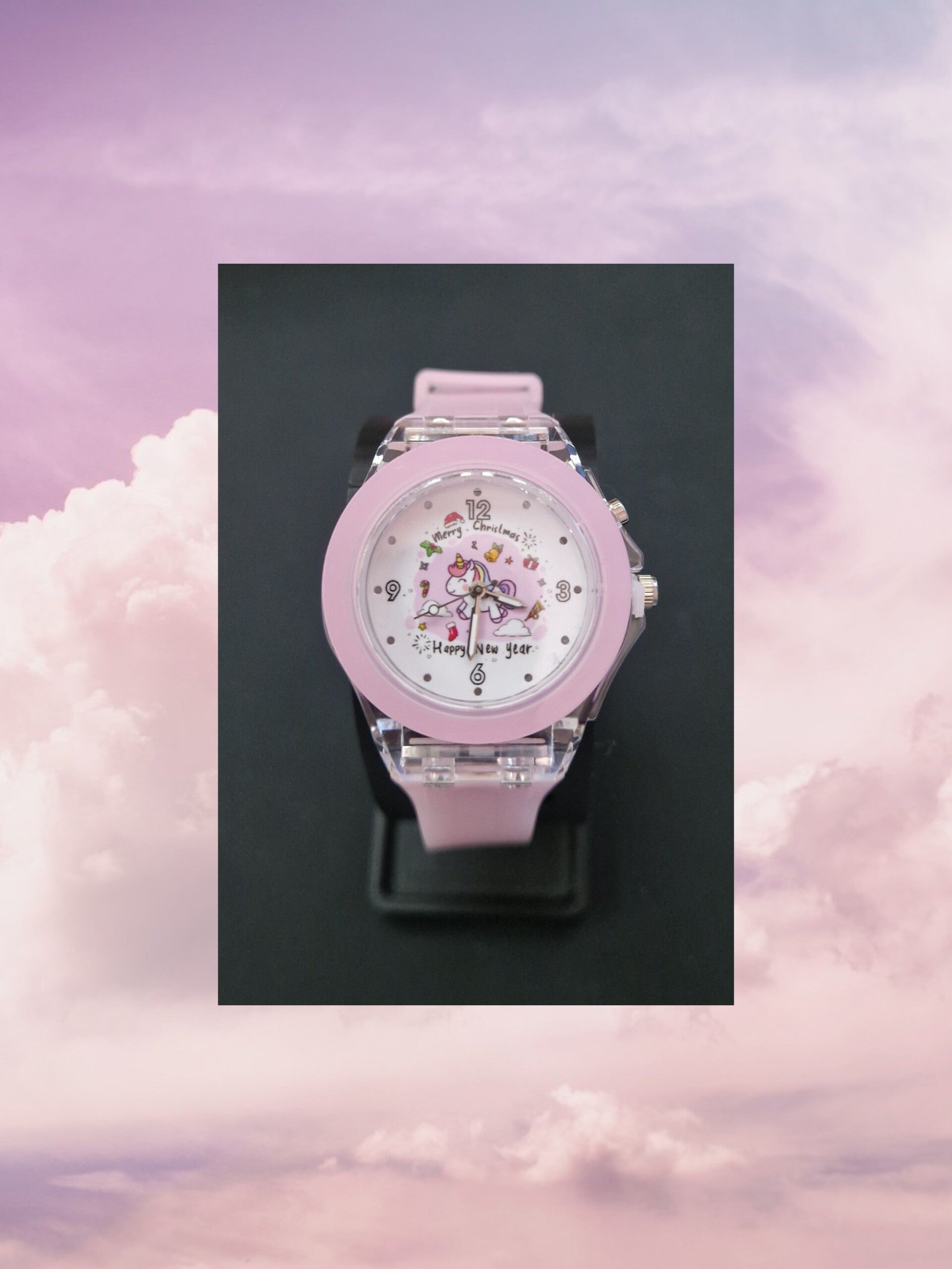 MONTRE ROSE LICORNE