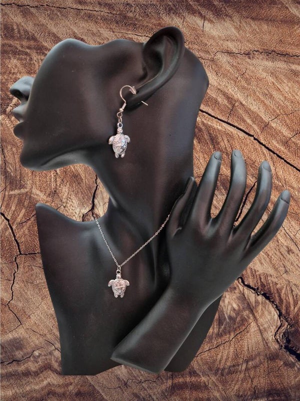 PARURE TORTUE EN ARGENT