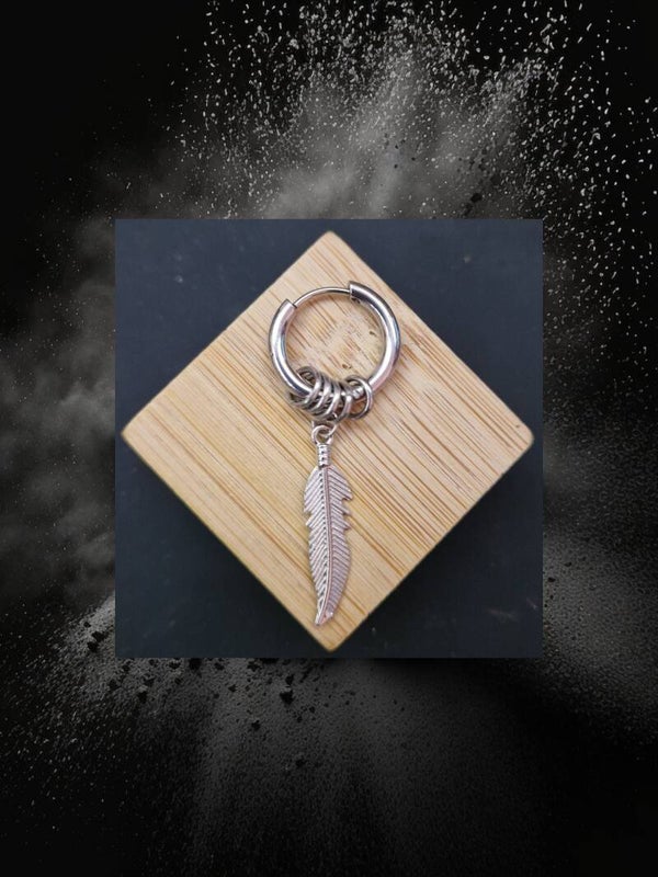 B.OREILLE PLUME ARGENT