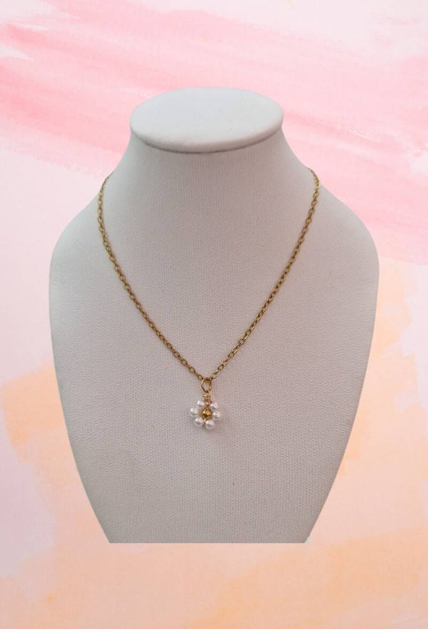 COLLIER FLEUR  OR