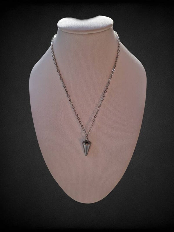 COLLIER PENDENTIF GEOMETRIQUE EN ARGENT