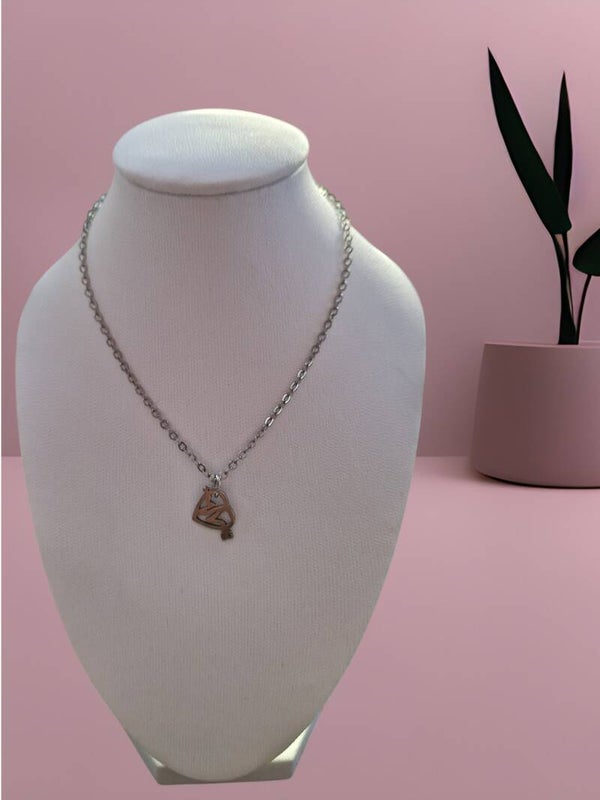 COLLIER COEUR ARGENT