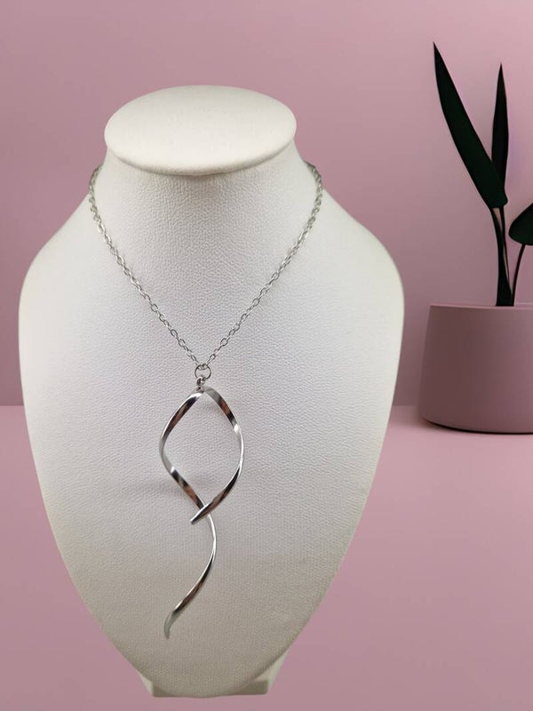 COLLIER TORSADE ARGENT