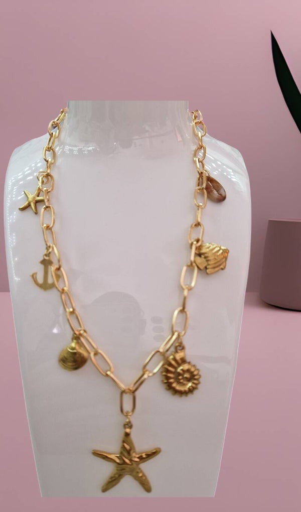 COLLIER ETOILE DE MER OR