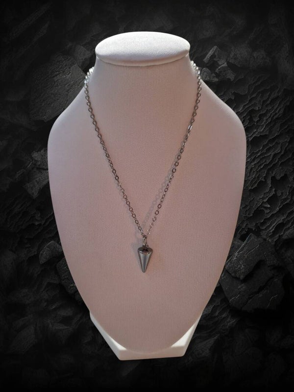 COLLIER PENDENTIF GEOMETRIQUE ARGENT