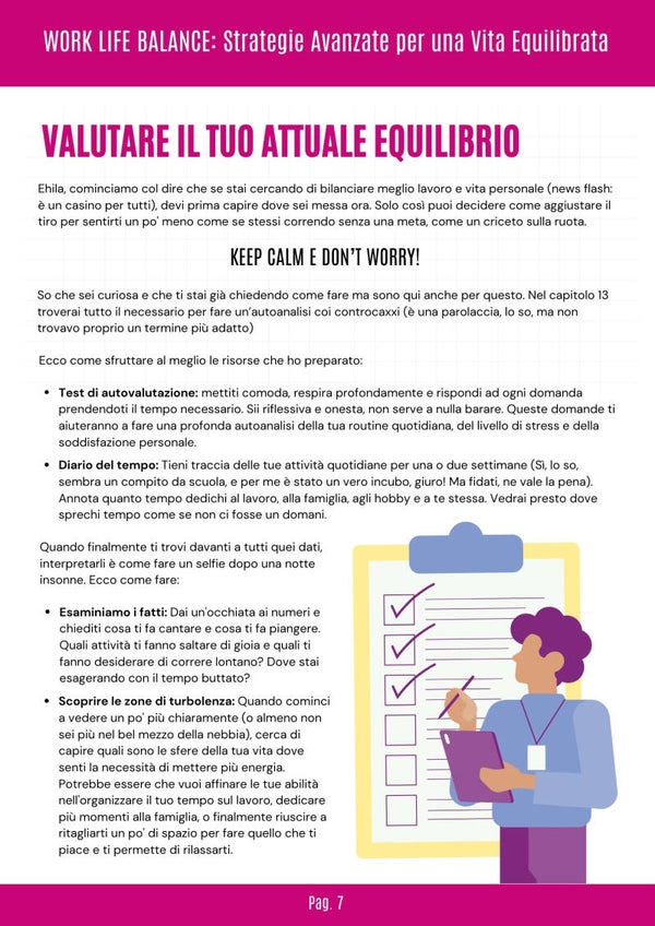 DIARIO DEL TEMPO & TEST DI AUTOVALUTAZIONE