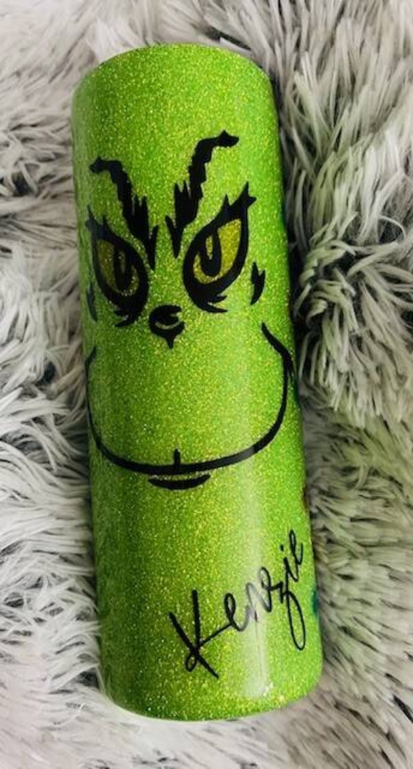 PERSONALIZED GRINCH TUMBLER 20oz