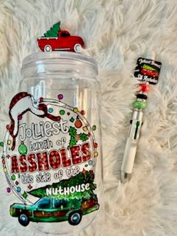 16oz Snowglobe Tumbler Christmas Set