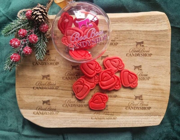 Kerstbal trainers kerstmutsjes