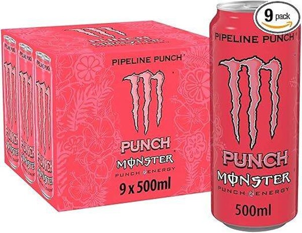 Monster Pipeline Punch Energy Drink, 9 x 500 ml