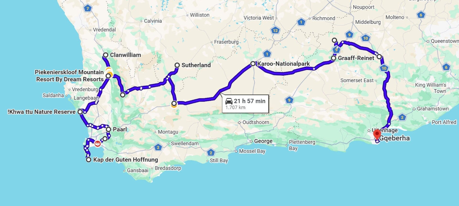 Kleingruppenreise von Kapstadt nach Port Elizabeth