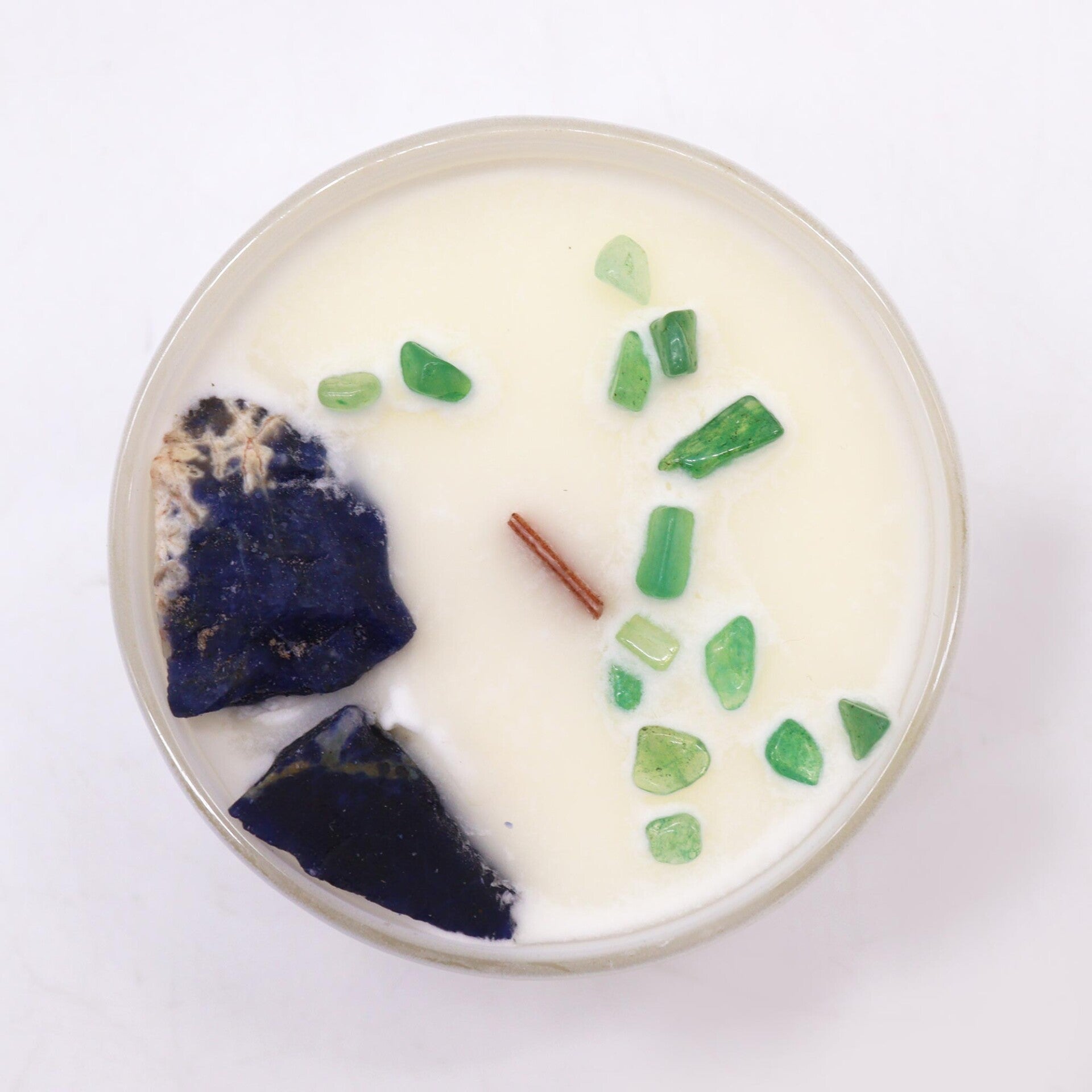 Chakra Kristallen Kaarsen - Keelchakra