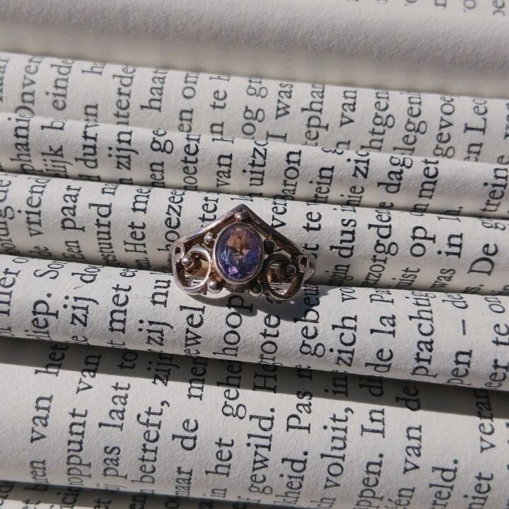 Ring M55 Amethist 925 Sterling Zilver