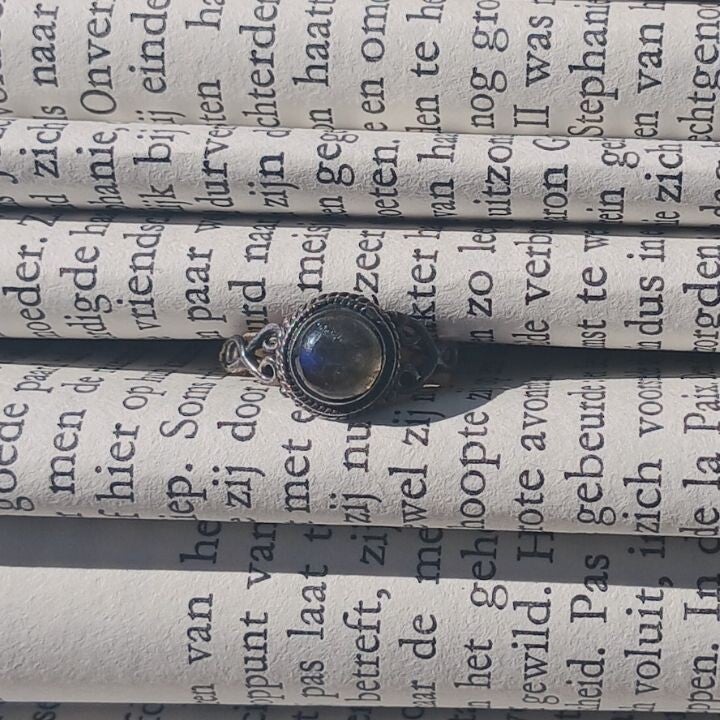 Ring M53 Labradoriet 925 Sterling Zilver