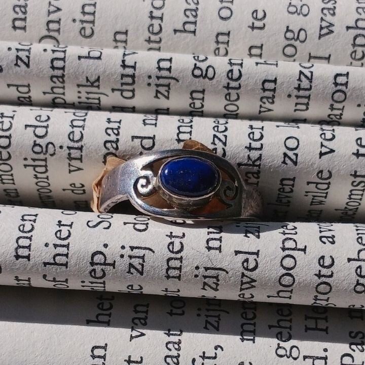 Ring M61 Lapis Lazuli 925 Sterling Zilver