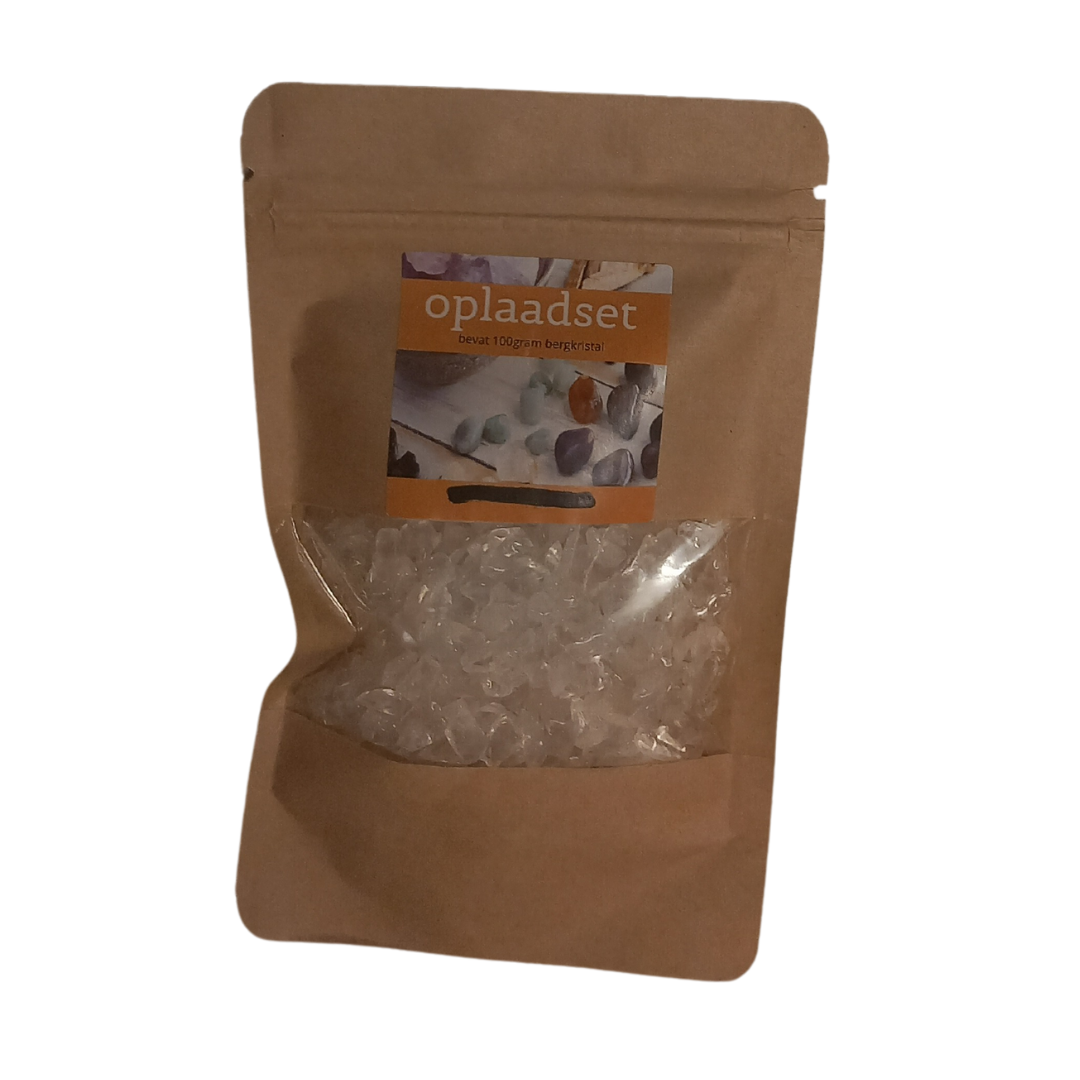 Oplaadset (100gr. Bergkristal chips)