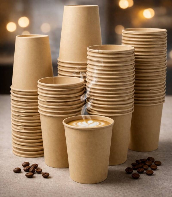 Koffiebeker karton Nature Kraft | Ø70 mm | 180 ml | Bruin