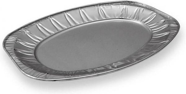 10x aluminium serveerschalen (33 cm)