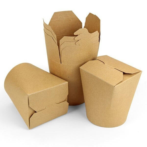 Wok to Go beker 26oz 750ml kraft