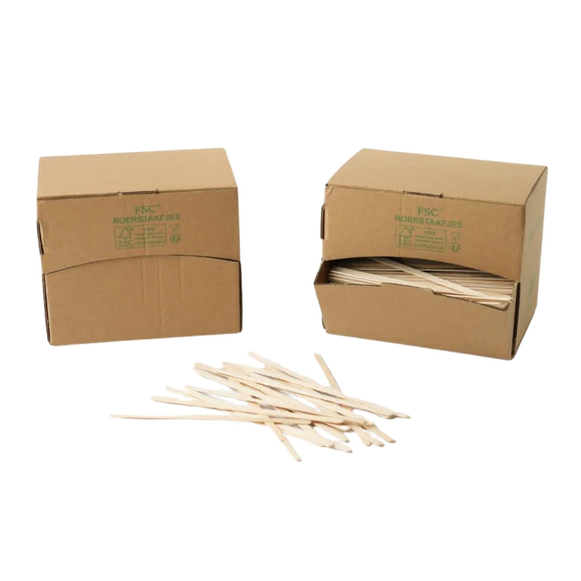 Houten roerstaafjes - 1000 stuks