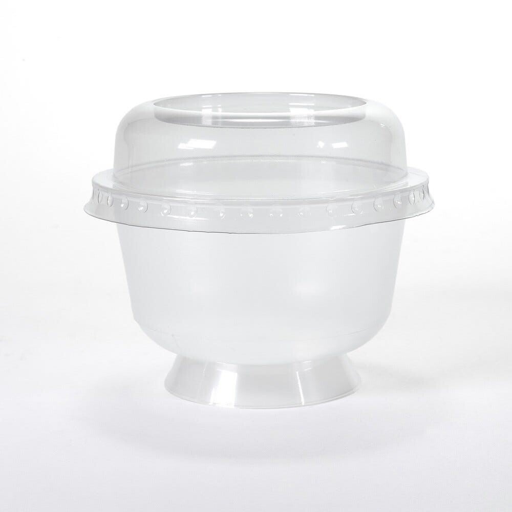 Dessertpotje met deksel 200ml 10,15x8,25cm - per 20