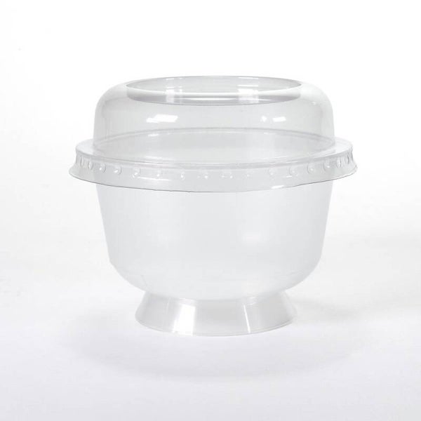 Dessertpotje met deksel 200ml 10,15x8,25cm - per 20