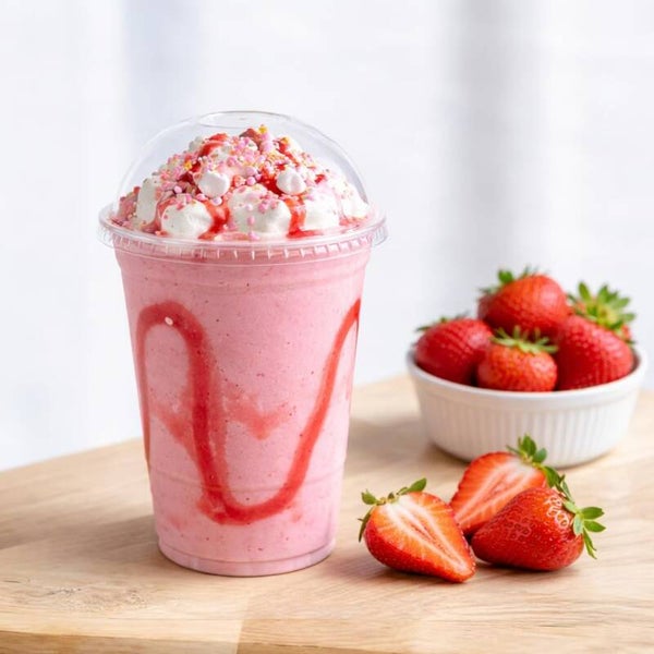 Stevige Smoothie beker 300ml - inclusief Bol deksel - Transparante