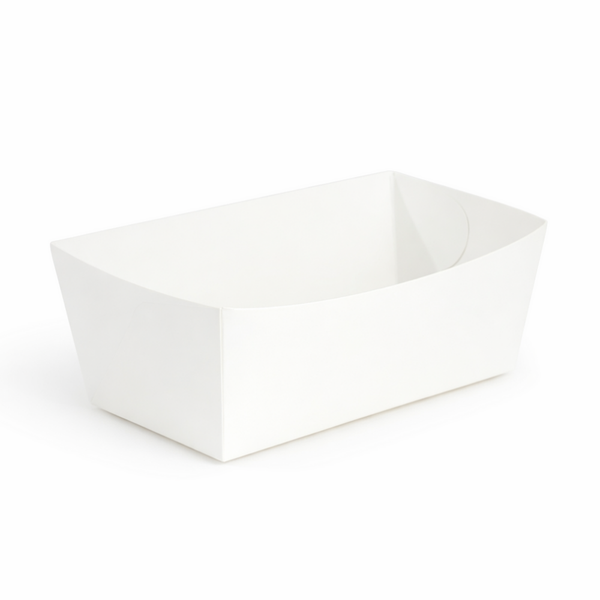 frietbakjes 310ml 11cm x 7cm x 4cm - wit F2