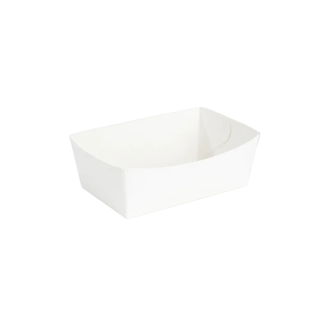 frietbakjes 380 ml – 12 × 7 × 4,5 cm – Wit -85