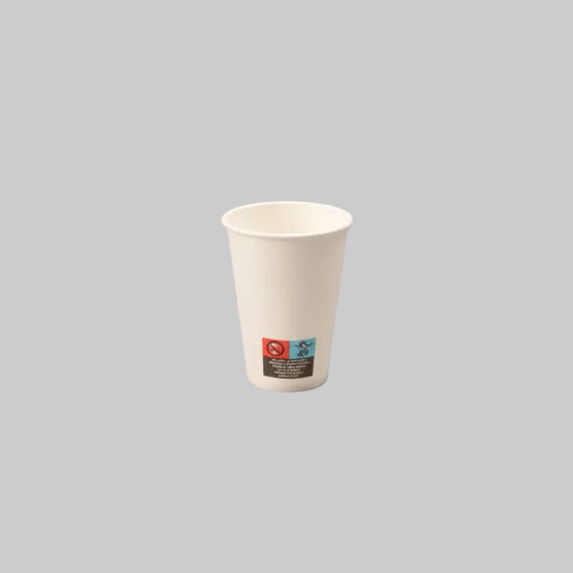 Kartonnen koffiebeker 180cc 7.5oz wit