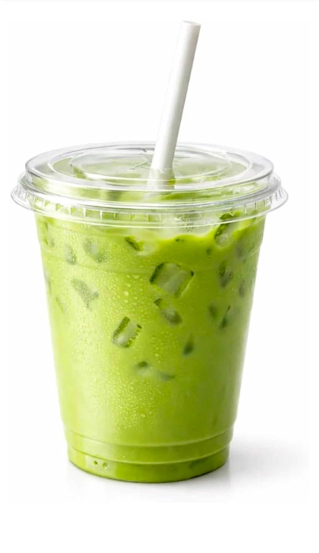 100/stk Smoothiebeker met platte deksel 300 ml met kruis 100 % recycled