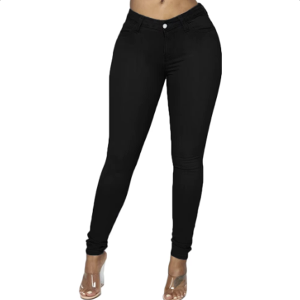 Jeans en Denim pour femmes, grande taille, Pantalon slim
