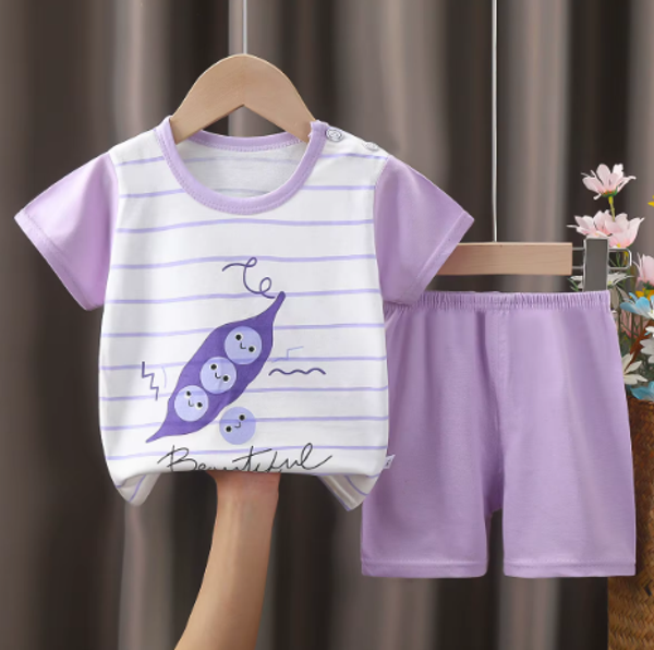 Vêtements pour enfants à manches courtes costume bébé été coton enfants enfants ensemble garçons vêtements ensembles