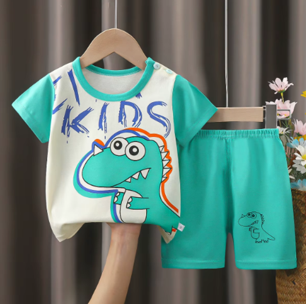 Vêtements pour enfants à manches courtes costume bébé été coton enfants enfants ensemble garçons vêtements ensembles