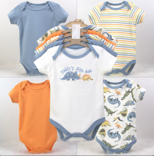 Combinaison 100% coton infantile pyjamas nouveau-né cinq pièces