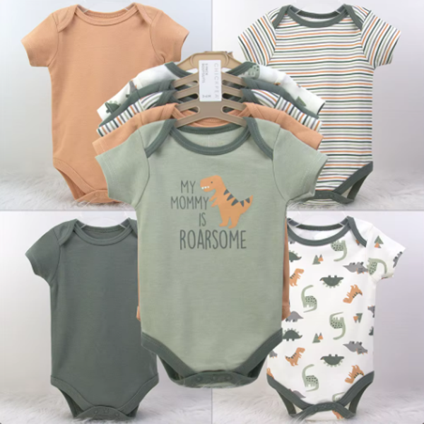 Combinaison 100% coton infantile pyjamas nouveau-né cinq pièces