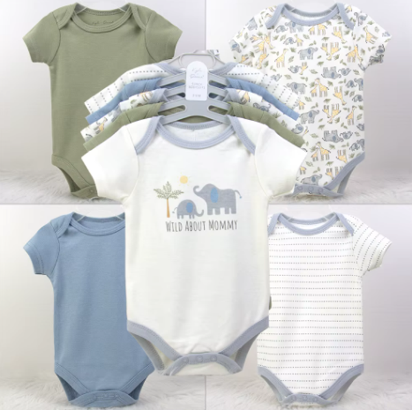 Combinaison 100% coton infantile pyjamas nouveau-né cinq pièces