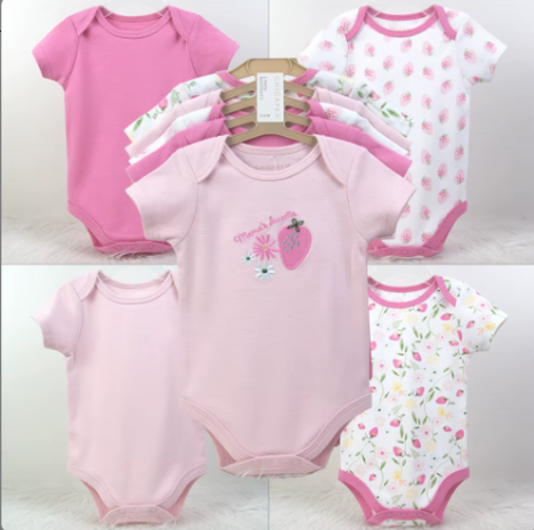 Combinaison 100% coton infantile pyjamas nouveau-né cinq pièces