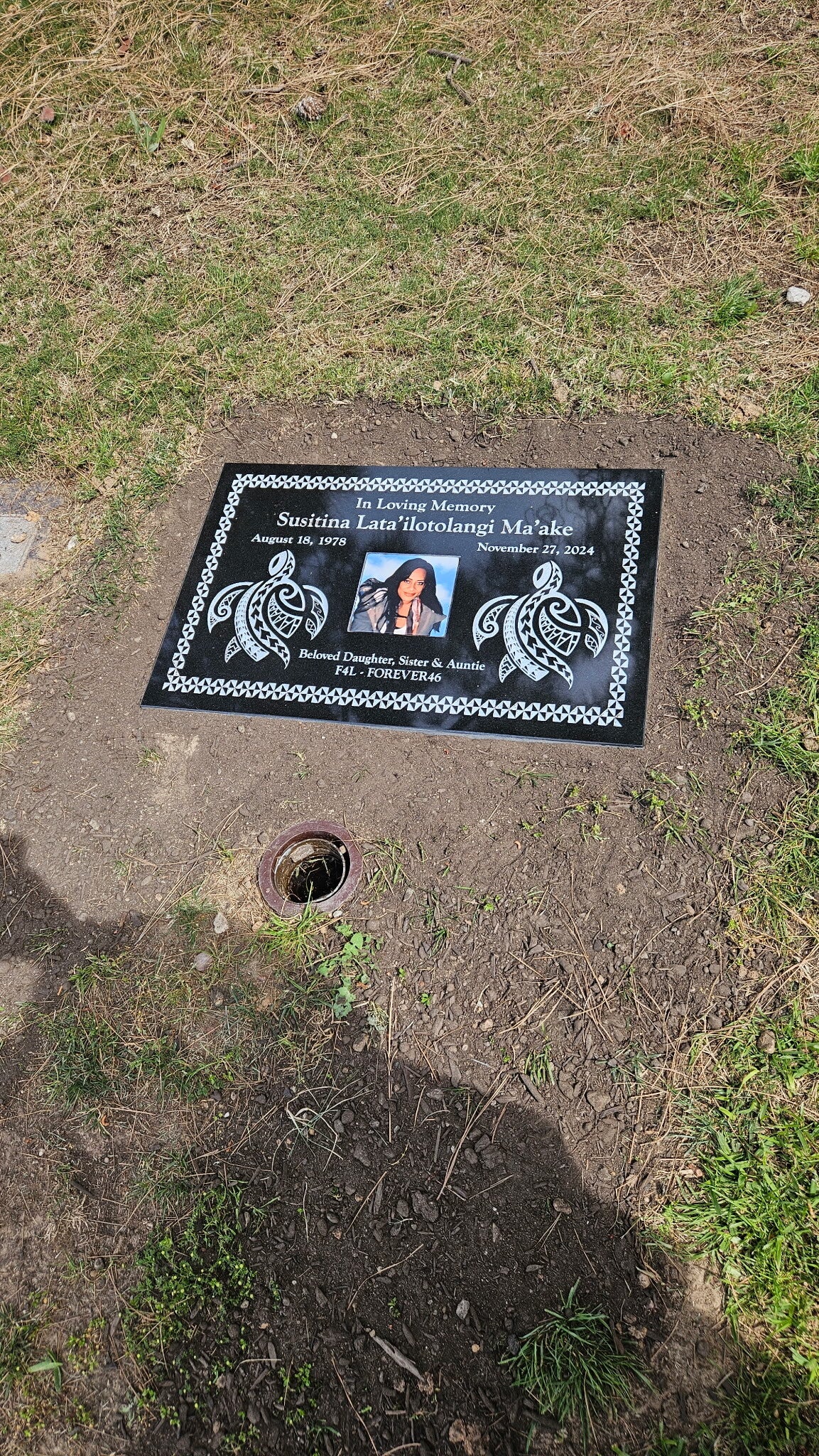 30x16 or 30x20 Granite Ground Headstone