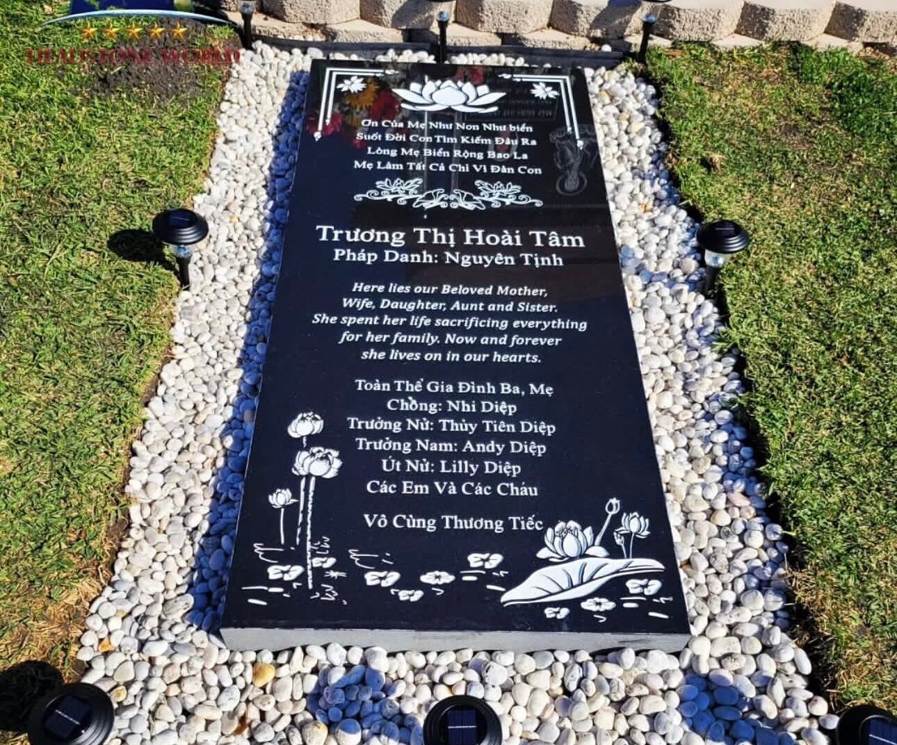 36x72 Lot Size Ground Headstone