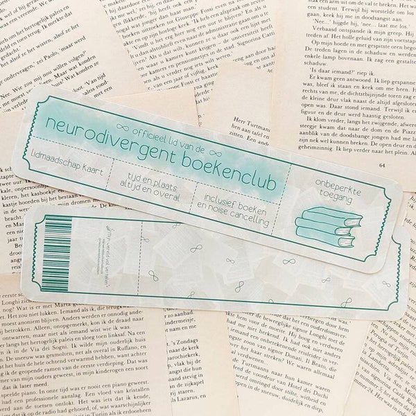 Neurodivergent - boekenlegger mat