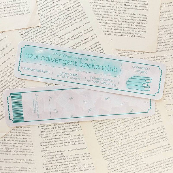 Neurodivergent - boekenlegger glanzend