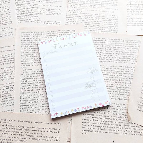 Notitieblokje 'te doen'