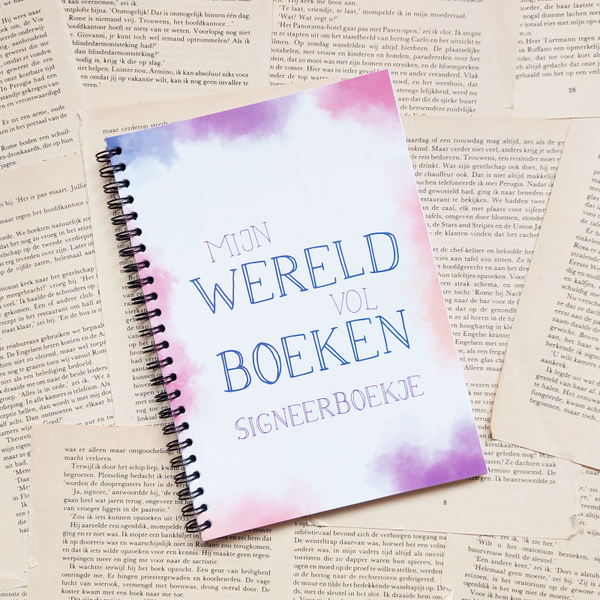 Mijn wereld vol boeken Signeerboekje