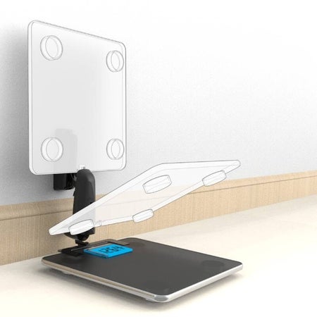 Ease of use. Unlock, lower and weigh.